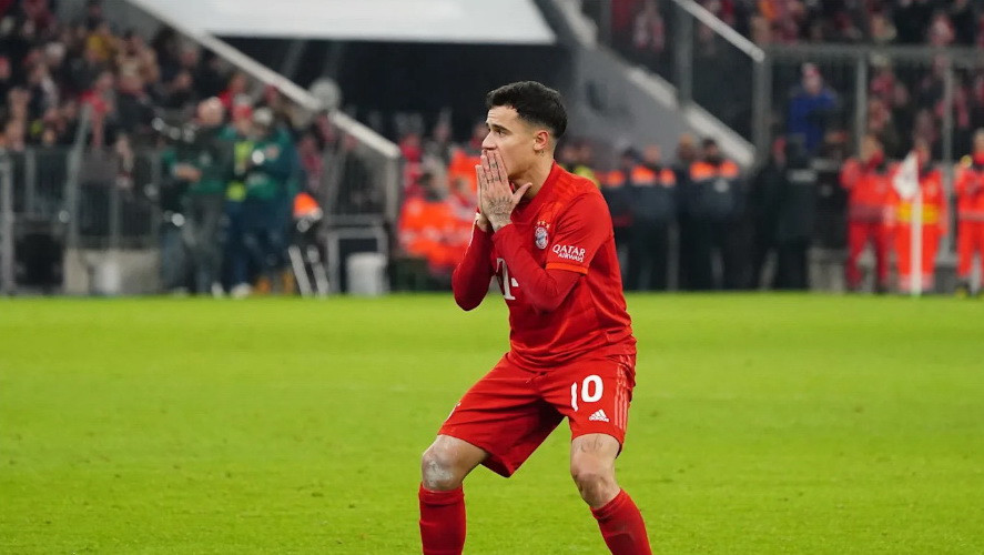 Tuy nhiên, trong suốt 84 phút thi đấu trên sân, Coutinho và đồng đội đều bất lực trước khung thành của Wolfsburg. (Nguồn: fcbayern)