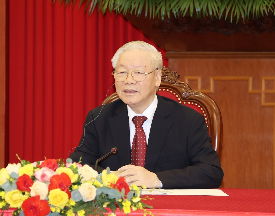  Tổng Bí thư Nguyễn Phú Trọng. (Ảnh: Trí Dũng/TTXVN)