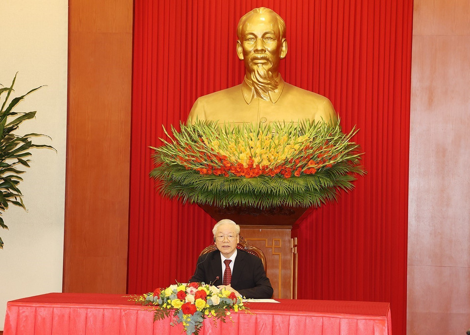  Tổng Bí thư Nguyễn Phú Trọng. (Ảnh: Trí Dũng/TTXVN)