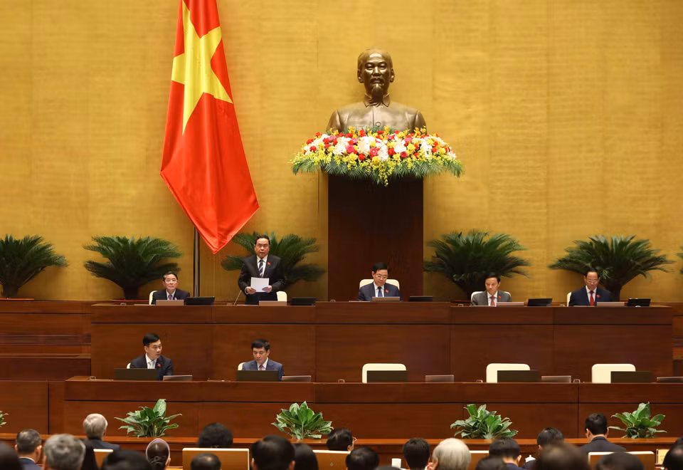 Phó Chủ tịch Quốc hội Trần Thanh Mẫn phát biểu. (Ảnh: An Đăng/TTXVN)