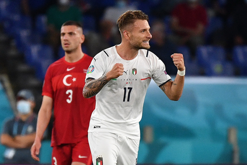 Bàn thắng của Ciro Immobile giúp Italy thi đấu thoải mái hơn nhiều. (Nguồn: AFP)