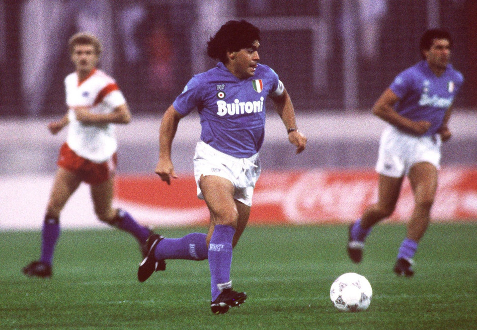 Sau chức vô địch World Cup, Maradona đã có những năm tháng vô cùng đáng nhớ trong màu áo Napoli.