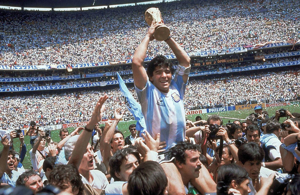 Maradona và tuyển Argentina sau đó tiếp tục đánh bại Bỉ và Đức để giành chức vô địch World Cup 1986. (Nguồn: AP)