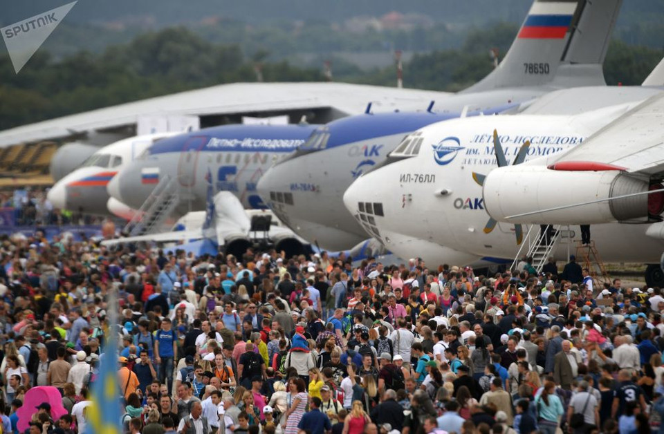 Triển lãm thu hút 880 công ty từ 36 quốc gia tham gia, với gần 500.000 khách tham quan. (Nguồn: Sputnik)