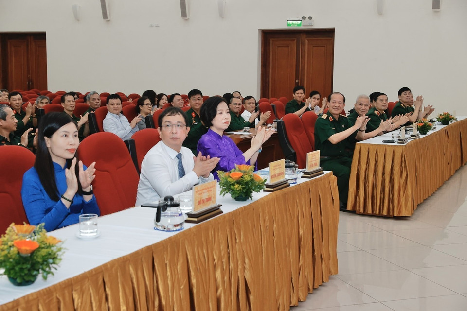 Đại biểu tham dự Lễ khai trương chuyên trang thông tin. (Ảnh: Minh Quyết/TTXVN)