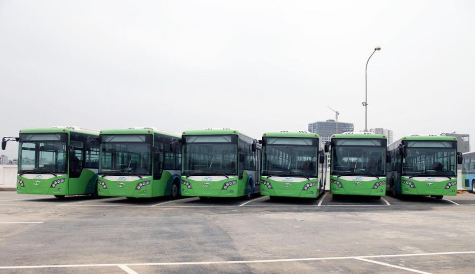 Trong giai đoạn chạy thử nghiệm, sẽ có tổng số 29 xe. (Ảnh: Doãn Đức/Vietnam+)