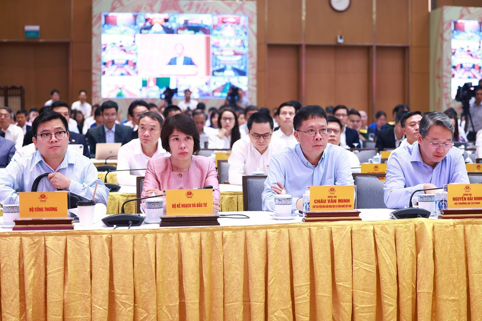 Các đại biểu tham dự Ngày Chuyển đổi số quốc gia (10/10) năm 2024. (Ảnh: Dương Giang/TTXVN)