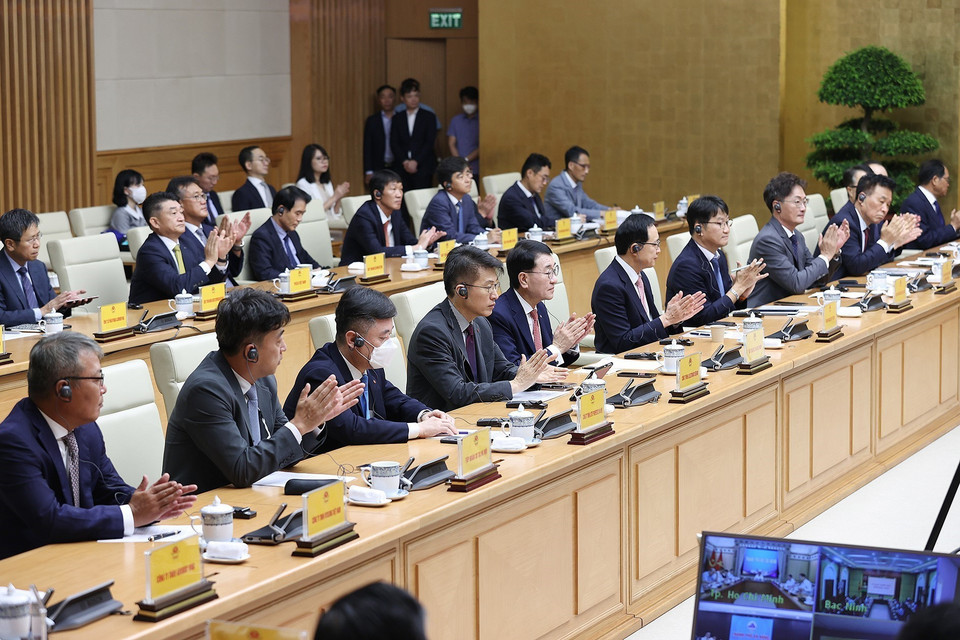 Rất nhiều doanh nghiệp, tập đoàn lớn của Hàn Quốc đã đầu tư, hoạt động hiệu quả và có đóng góp tích cực vào sự phát triển kinh tế-xã hội chung của Việt Nam. (Ảnh: Dương Giang/TTXVN)