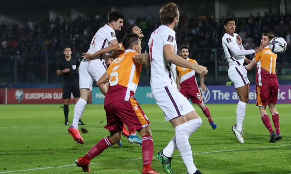 Harry Maguire là người mở đầu cho chiến thắng của Tam sư ở ngay phút thứ 6. (Nguồn: Reuters)