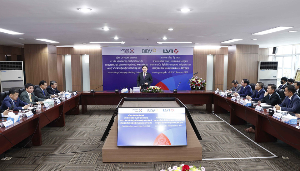 Chủ tịch Quốc hội Vương Đình Huệ phát biểu. (Ảnh: Doãn Tấn/TTXVN)