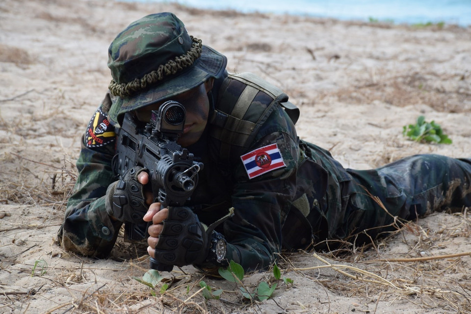 Cận cảnh đặc nhiệm Thái Lan. (Ảnh: Sơn Nam/TTXVN)