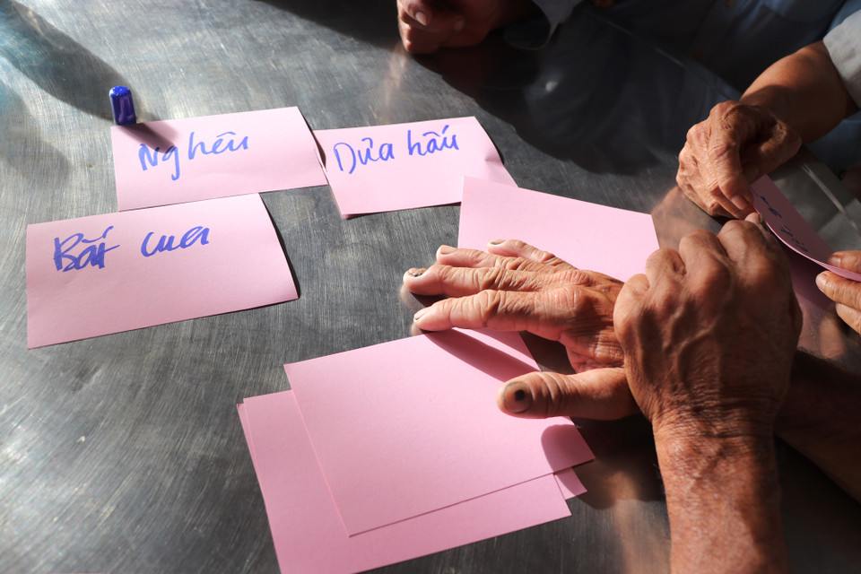 Người dân đang vận dụng Hệ thống học tập và hành động về giới để giải quyết các vấn đề về sinh kế. (Ảnh: PV/Vietnam+)