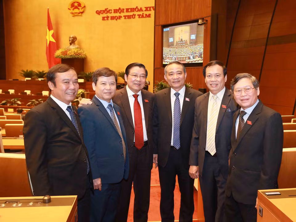  Đại biểu Quốc hội tại phiên bế mạc. (Ảnh: Doãn Tấn/TTXVN)