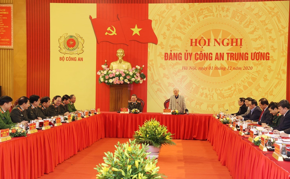 Tổng Bí thư, Chủ tịch nước Nguyễn Phú Trọng phát biểu chỉ đạo hội nghị. (Ảnh: Trí Dũng/TTXVN)