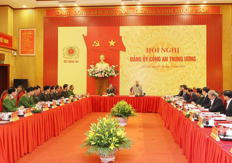 Tổng Bí thư, Chủ tịch nước Nguyễn Phú Trọng phát biểu chỉ đạo hội nghị. (Ảnh: Trí Dũng/TTXVN)