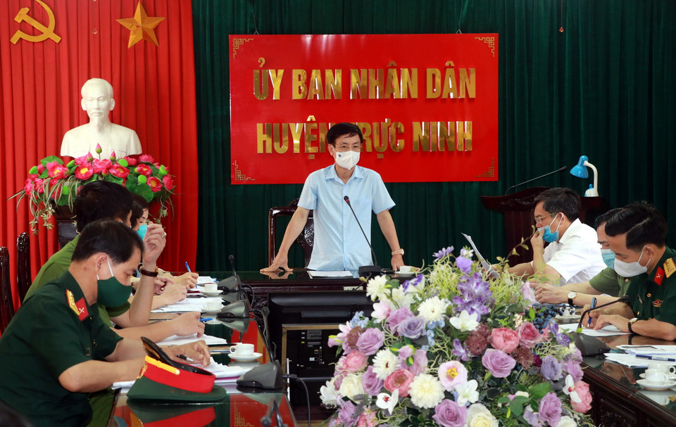 Nam Định giãn cách xã hội thị trấn Cổ Lễ từ ngày 8/5(Ảnh: Văn Đạt/TTXVN)