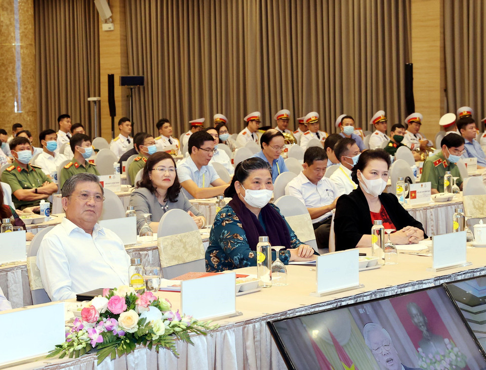 Chủ tịch Quốc hội Nguyễn Thị Kim Ngân tổng duyệt Đại hội đồng AIPA 41. (Ảnh: Trọng Đức/TTXVN)