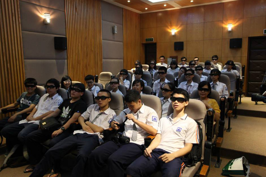 Phòng chiếu phim 3D tại Bảo tàng. (Nguồn: BTTNVN)