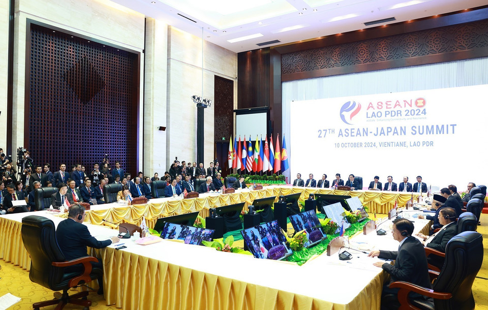 Hội nghị cấp cao ASEAN-Nhật Bản lần thứ 27. (Ảnh: Dương Giang/TTXVN)