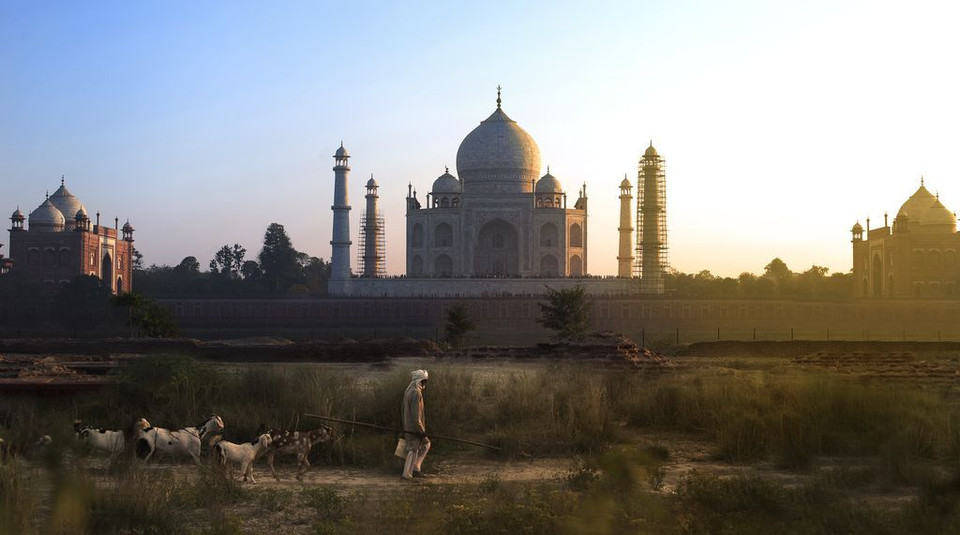 Hoàng hôn ở Mehtab Bagh, Ấn Độ. (Nguồn: NatGeo)