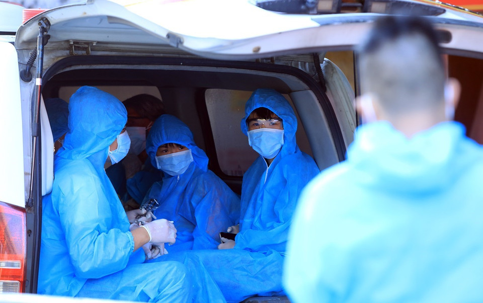 Quận Thanh Xuân vẫn đang là điểm nóng trên địa bàn thành phố về số ca nhiễm COVID-19. (Ảnh: Tuấn Anh/TTXVN)