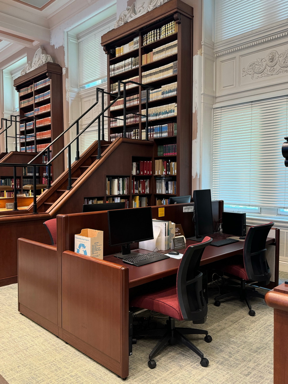 Góc dành cho bạn đọc tại phòng đọc châu Á ,Thư viện Quốc hội Mỹ. (Ảnh: Kiều Trang/Vietnam+)