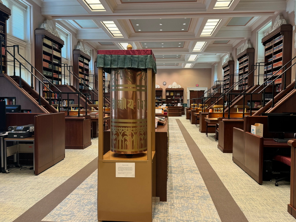 Toàn cảnh khu phòng đọc châu Á, Thư viện Quốc hội Mỹ. (Ảnh: Kiều Trang/Vietnam+)