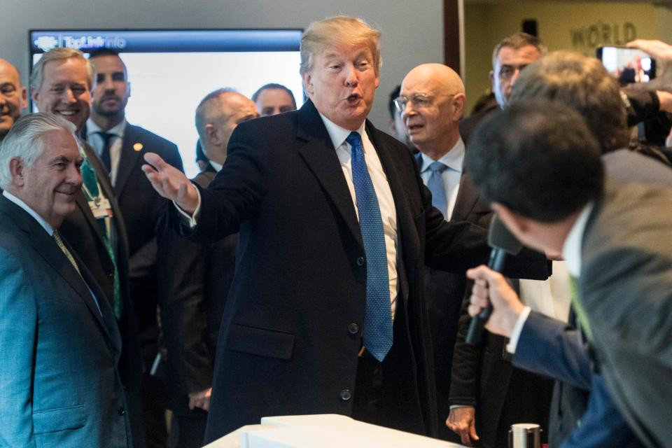 Trong hai ngày tham dự Diễn đàn, Tổng thống Donald Trump dự kiến sẽ có bài phát biểu trước các chính trị gia và lãnh đạo doanh nghiệp lớn trên toàn cầu. (Nguồn: EPA)