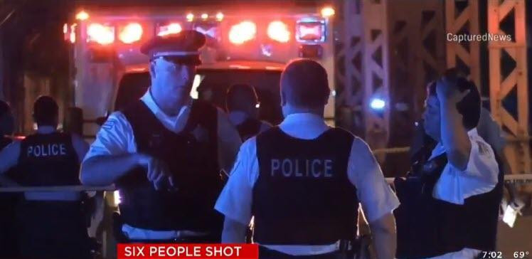 Theo CBS, cãi vã đã xảy ra tại bữa tiệc lúc rạng sáng, trước khi một người bắt đầu nổ súng từ một chiếc xe ôtô sáng màu. (Nguồn: zerohedge.com)