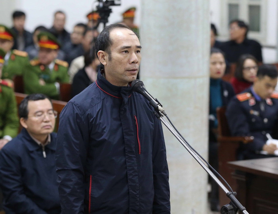 Bị cáo Vũ Đức Thuận. (Ảnh: Doãn Tấn/TTXVN)