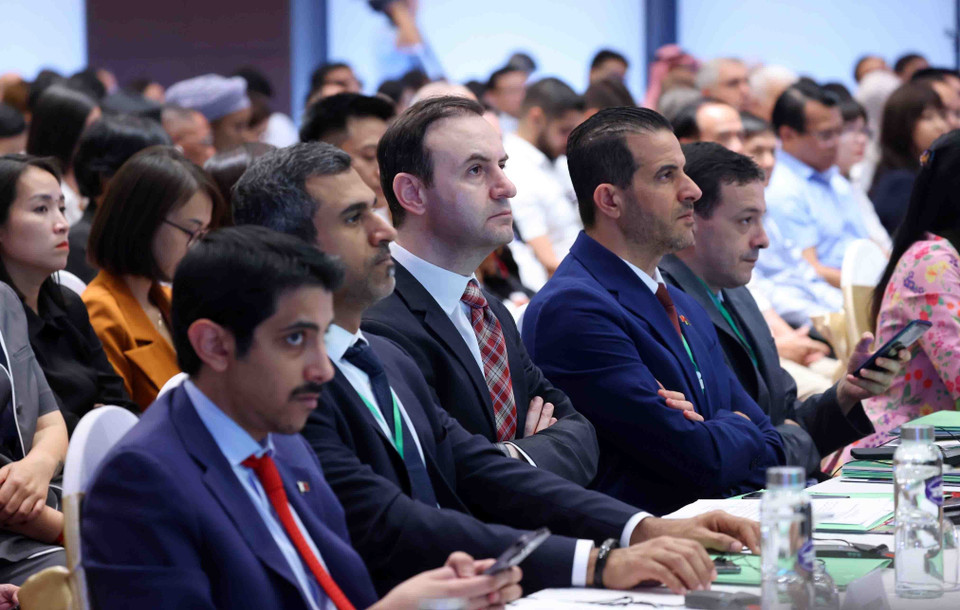 Các đại biểu trong nước và quốc tế tham dự hội nghị. (Ảnh: Phạm Kiên/TTXVN)