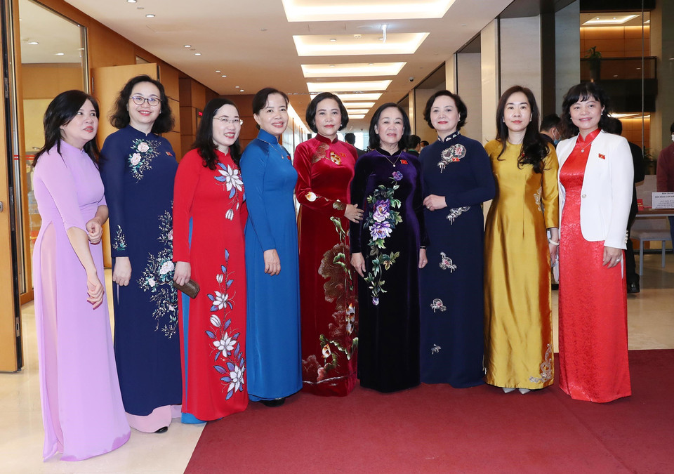 Các đại biểu Quốc hội dự phiên khai mạc. (Ảnh: Trọng Đức/TTXVN)