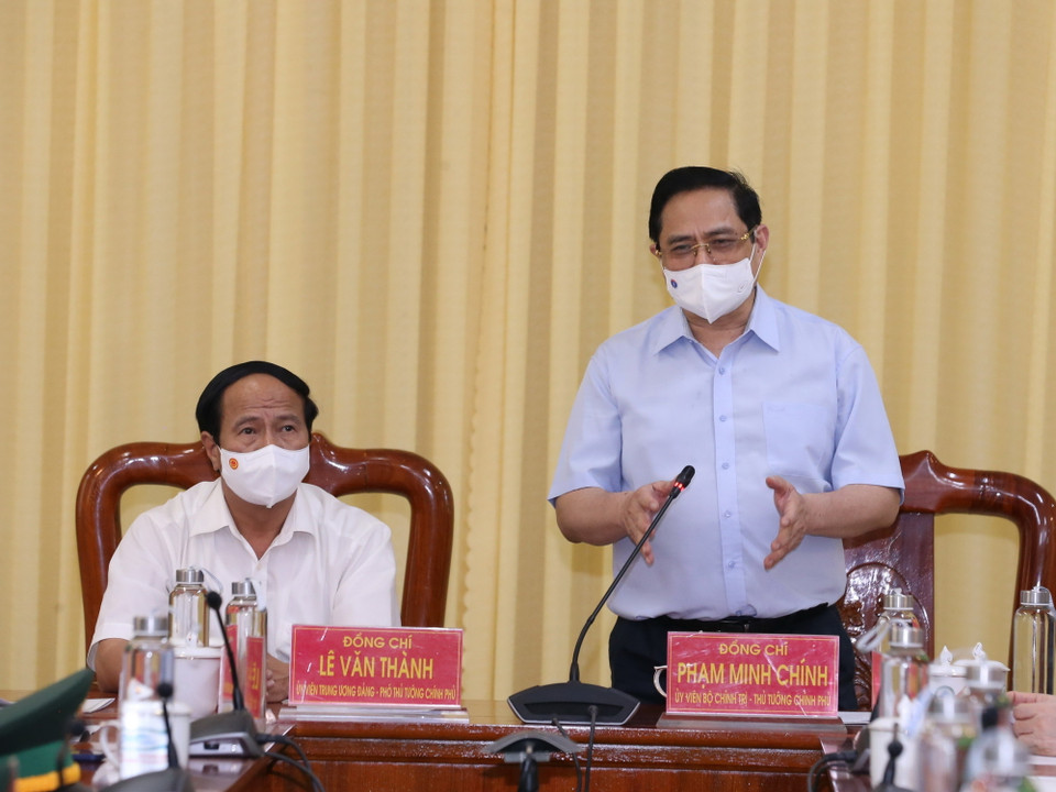 Thủ tướng Phạm Minh Chính phát biểu chỉ đạo. (Ảnh: Văn Điệp/TTXVN)