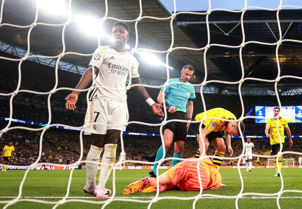 Bên kia chiến tuyến, Real được đánh giá cao hơn nhưng không có bất cứ cú dứt điểm nào chính xác về phía Dortmund. (Nguồn: Reuters)