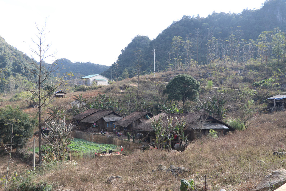 Xã Cải Viên, huyện Hà Quảng tiếp giáp biên giới với tỉnh Quảng Tây, Trung Quốc. (Ảnh: Hạnh Nguyễn/Vietnam+)