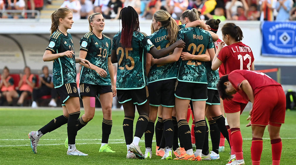 Đội tuyển Đức có lần thứ 2 ăn mừng ở trận này. (Nguồn: DFB)