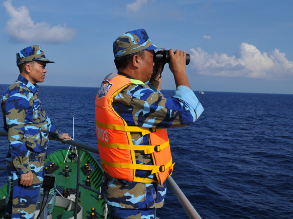 Lực lượng cảnh sát biển Việt Nam đang làm nhiệm vụ