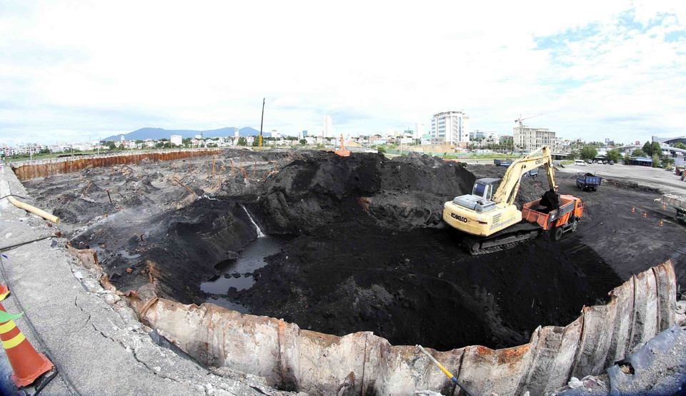 Công trình xử lý dioxin tại sân bay Đà Nẵng. (Ảnh: Trần Lê Lâm/TTXVN)