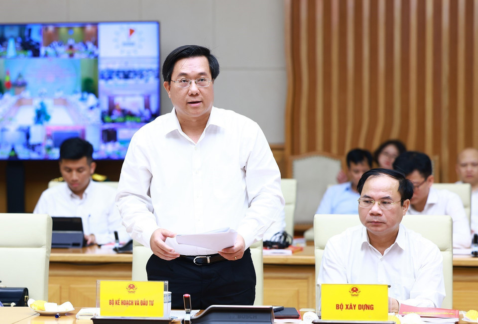 Thứ trưởng Bộ Kế hoạch và Đầu tư Trần Duy Đông phát biểu. (Ảnh: Dương Giang/TTXVN)