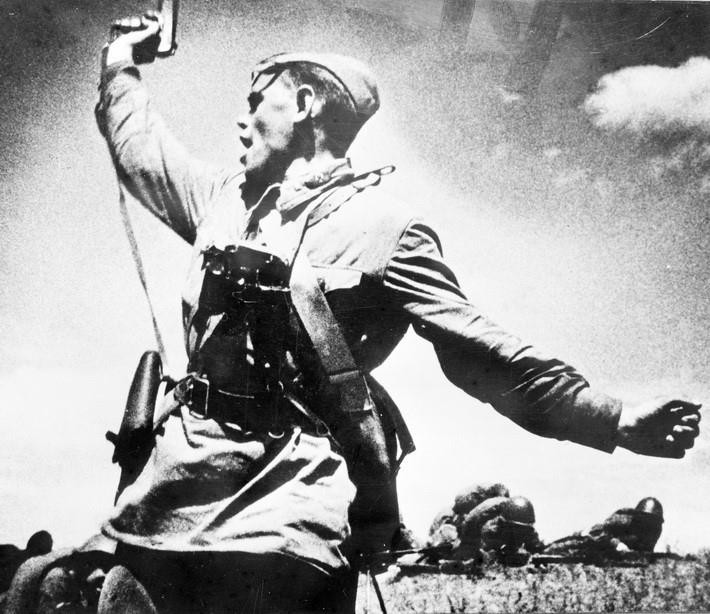 Chiến sỹ Hồng quân Liên Xô trong Chiến tranh thế giới thứ hai. (Ảnh: Tư liệu/TTXVN phát)