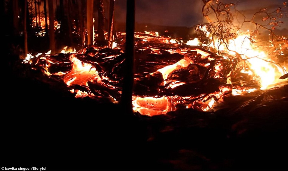 Kilauea là một trong những núi lửa hoạt động mạnh nhất của thế giới. (Nguồn: DailyMail)