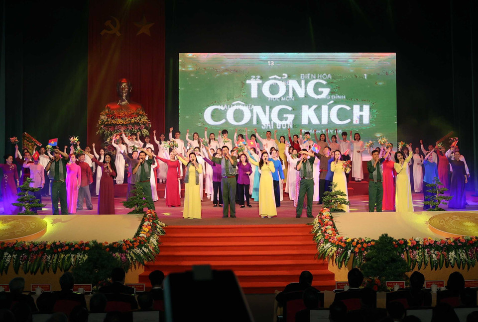 Chương trình nghệ thuật tại Lễ kỷ niệm. (Ảnh: Thống Nhất/TTXVN)