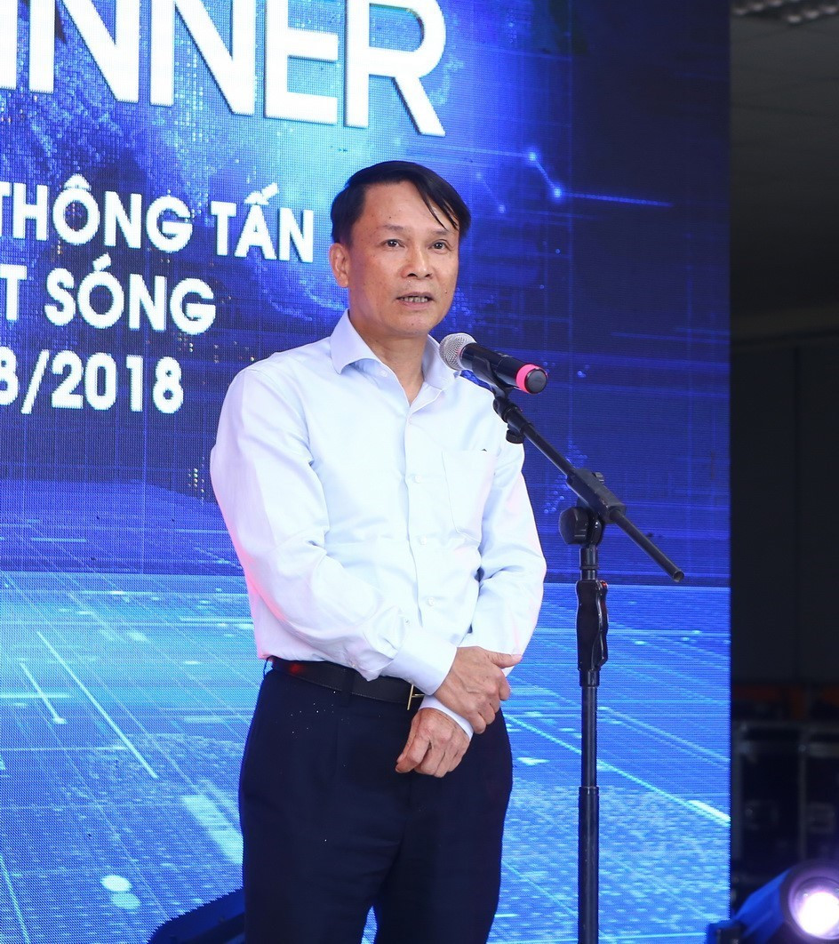 Ủy viên Trung ương Đảng, Tổng giám đốc Thông tấn xã Việt Nam Nguyễn Đức Lợi phát biểu. (Ảnh: Minh Quyết/TTXVN)