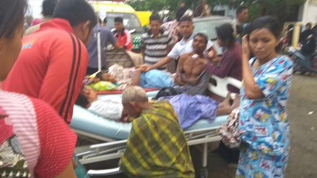 Những người bị thương sau trận động đất. (Nguồn: 9news.com)