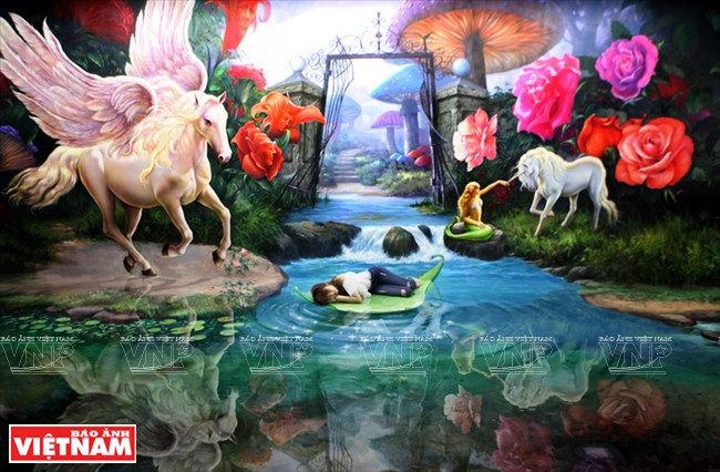 Chủ đề Thần tiên là nơi để các em nhỏ thỏa sức khám phá, vui đùa và được người lớn chụp cho nhiều tấm ảnh ngộ nghĩnh