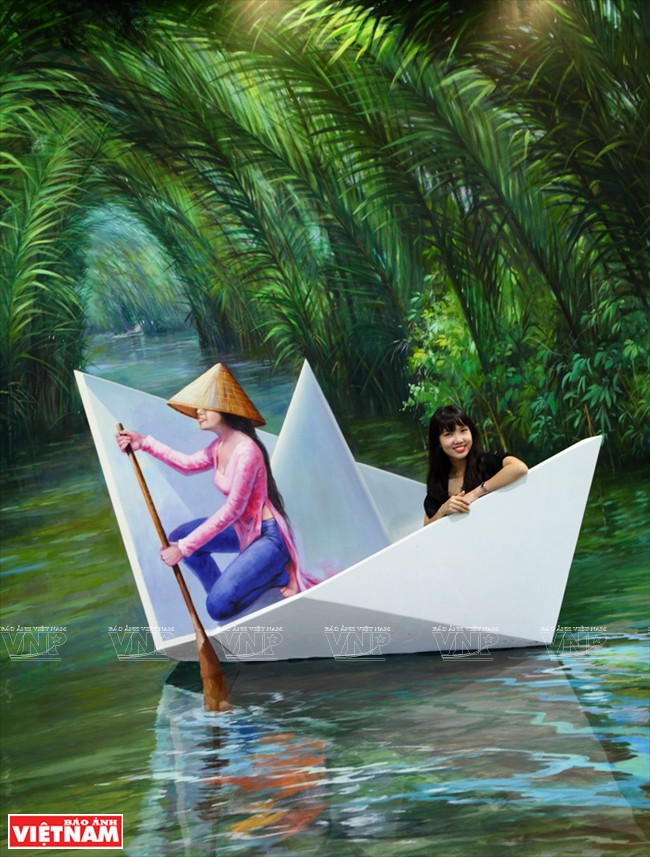 Tái hiện vùng sông nước Nam Bộ bằng tranh 3D