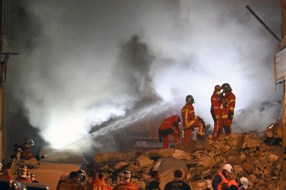 Sập nhà tại quận trung tâm thành phố cảng Marseille của Pháp khiến 8 người thiệt mạng. (Nguồn: AFP/TTXVN)