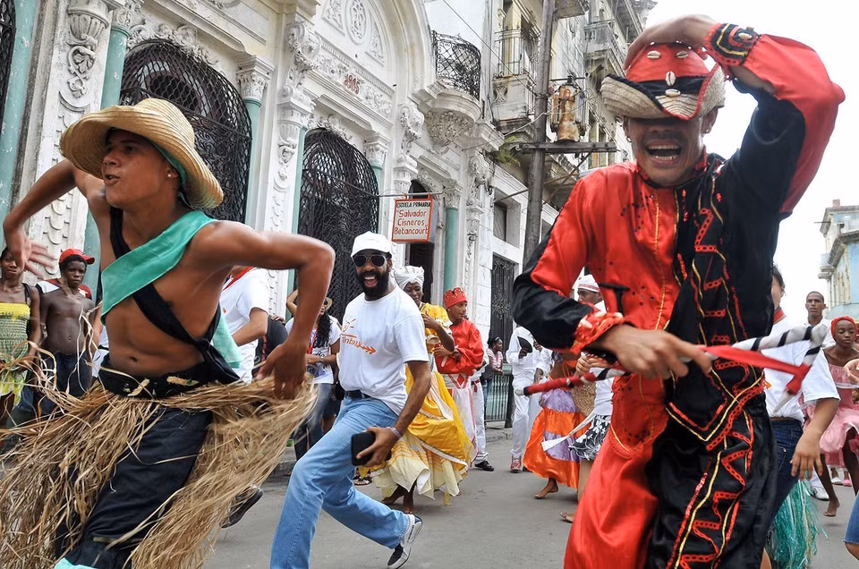 Năm 2016, điệu nhảy Rumba của Cuba được UNESCO công nhận là Di sản Văn hóa phi vật thể đại diện của nhân loại và đưa Rumba Cuba vào danh sách các di sản được bảo vệ bởi đó là biểu tượng của toàn bộ xã hội Cuba và điệu nhảy này bảo vệ quyền đa dạng văn hóa dựa trên sự tôn trọng lẫn nhau. (Nguồn: EPA/TTXVN)