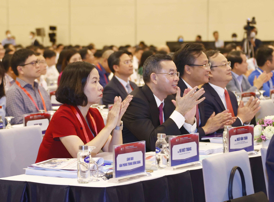 Đại biểu dự Diễn Kinh tế - Xã hội Việt Nam 2022. (Ảnh: Doãn Tấn/TTXVN)