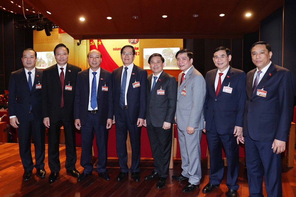 Các đại biểu dự phiên họp chiều 27/1, ngày làm việc thứ hai của Đại hội XIII. (Ảnh: TTXVN)